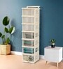 Cream Storage Rolling Cart With Wheels 7 Layer
