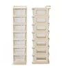 Cream Storage Rolling Cart With Wheels 7 Layer