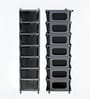 Grey Storage Rolling Cart With Wheels 7 Layer