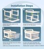 Cream Storage Rolling Cart With Wheels 7 Layer