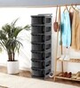 Grey Storage Rolling Cart With Wheels 7 Layer