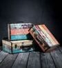 Storage Trunk Box Cycle Letters Vintage Storage Box