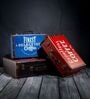 Storage Trunk Box Quality Coffee Vintage Storage Box