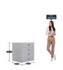 Storia Chest of Drawer in Frosty White Finish