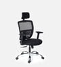 Storm Breathable Mesh Ergonomic Chair in Black Colour with headrest
