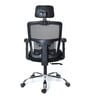 Storm Breathable Mesh Ergonomic Chair in Black Colour with headrest