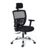 Storm Breathable Mesh Ergonomic Chair in Black Colour with headrest
