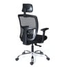 Storm Breathable Mesh Ergonomic Chair in Black Colour with headrest