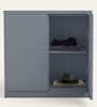 Storofix 2-Door Metal Wardrobe in Telegrey Finish