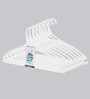 Plastic White Hanger, Set of 8