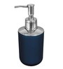 Dark Blue Plastic Counter Top Bathroom Accessories, Set of 4
