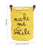 Story@Home Fabric Yellow Foldable Laundry Bag Basket with Carry Handle