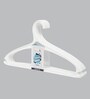 Plastic White Hanger, Set of 8