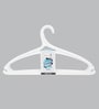 Plastic White Hanger, Set of 8
