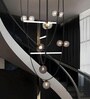 Strap 80W |Google & Alexa | Height Adjustable Modern LED Ceiling Chandelier | 3 Light Mode | Living Room, Dining, Bedroom, Hall, Hotels, Restaurant