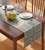 Strasbourg (71x13) Blue Cotton Table Runner