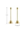 Gold Strate Candle Stand Set Of 2