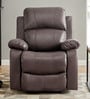 Stratus Leatherette Manual 1 Seater Recliner In Brown Colour