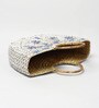 Straw Bag | Small Tote Bag | Basket Bag | Bamboo Tote | Beach Bags for Women | Boho Bag | Half Moon Bag | White Handbag