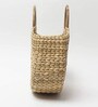 Straw Tote, Small Basket, Bamboo Beach Bag for Women, Boho Kauna Handbag, Half Moon