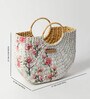 Straw Tote Bag | Basket Bags | Bamboo Tote | Beach Bags for Women | White Handbag | Half Moon Bag (Magnolia Springs)