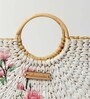 Straw Tote Bag | Basket Bags | Bamboo Tote | Beach Bags for Women | White Handbag | Half Moon Bag (Magnolia Springs)