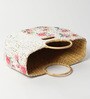 Straw Tote Bag | Basket Bags | Bamboo Tote | Beach Bags for Women | White Handbag | Half Moon Bag (Magnolia Springs)