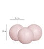 Strawberry Set Of 3 Pink Wax Decorative Candles