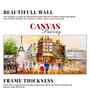 Street View Of Paris Premium Wall Painting