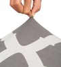 Grey Stretchable Printed Polyester Chair Cover