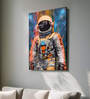 Stretched Canvas Painting Astronaut Starry Night Graffiti Wall Art Home Decor