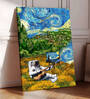 Stretched Canvas Painting Astronaut with Violin Graffiti Wall Art Home Decor