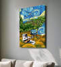 Stretched Canvas Painting Astronaut with Violin Graffiti Wall Art Home Decor