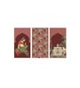 Stretched Canvas Painting Royal Mughal Beautiful Woman & Horse for Home Decor