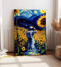 Stretched Canvas Painting Space Astronaut Floral Graffiti Wall Art Home Decor
