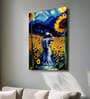 Stretched Canvas Painting Space Astronaut Floral Graffiti Wall Art Home Decor