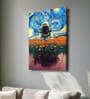 Stretched Canvas painting Space Astronaut Graffiti Foral Wall Art Home Decor