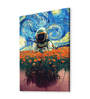 Stretched Canvas painting Space Astronaut Graffiti Foral Wall Art Home Decor