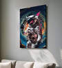 Stretched Canvas Painting Space Astronaut Wine Glass Graffiti WallArt Home Decor