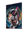 Stretched Canvas Painting Space Astronaut Wine Glass Graffiti WallArt Home Decor
