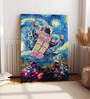 Stretched Canvas painting Three Space Astronauts Graffiti Wall Art Home Decor