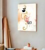 Stretched Canvas Wall Art Painting, Abstract Modern Om Ganesha Minimalist Art
