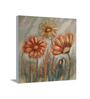 Stretched On Wood Orange Synthetic Wood Framed Oil Painting