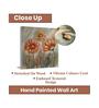Stretched On Wood Orange Synthetic Wood Framed Oil Painting