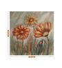 Stretched On Wood Orange Synthetic Wood Framed Oil Painting