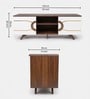 Striado TV Unit in Walnut & White Finish