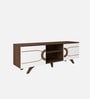 Striado TV Unit in Walnut & White Finish