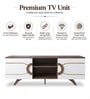 Striado TV Unit in Walnut & White Finish