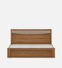 Stride Queen Size Bed Box In Classic Oak Finish