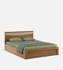 Stride Queen Size Bed Box In Classic Oak Finish